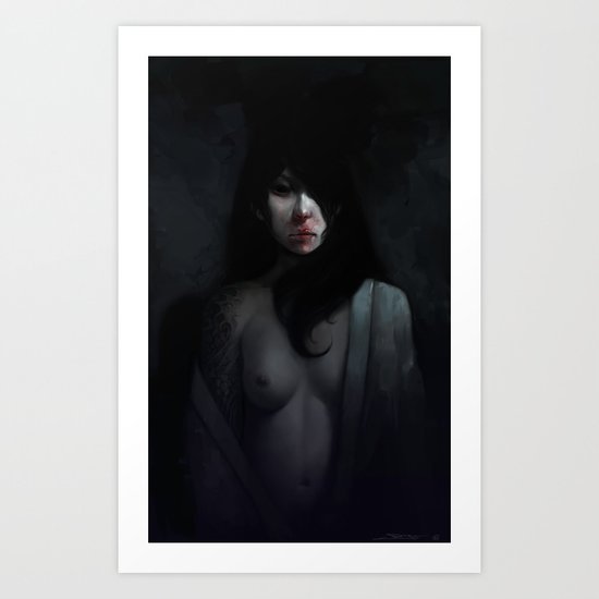 Portrait of Ikuko's Ghost Art Print