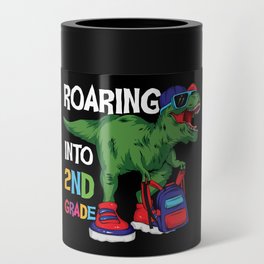 Roaring Into 2nd Grade Student Dinosaur Can Cooler