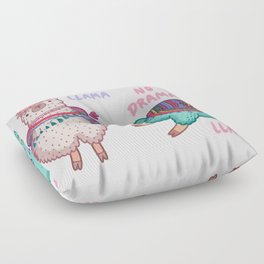 Cute Lamas Funny Quotes Hand Drawn Floor Pillow