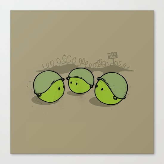 War & Peas Canvas Print