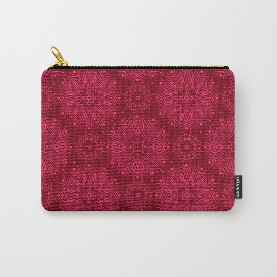 Red monochrome ornament . Carry-All Pouch