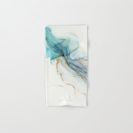 Abstract Jellyfish Alcohol Ink Painting Hand & Bath Towel