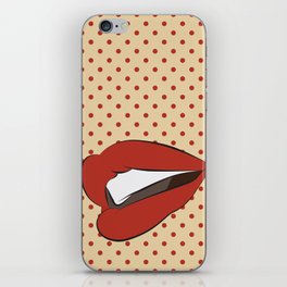 Pop art lips iPhone Skin