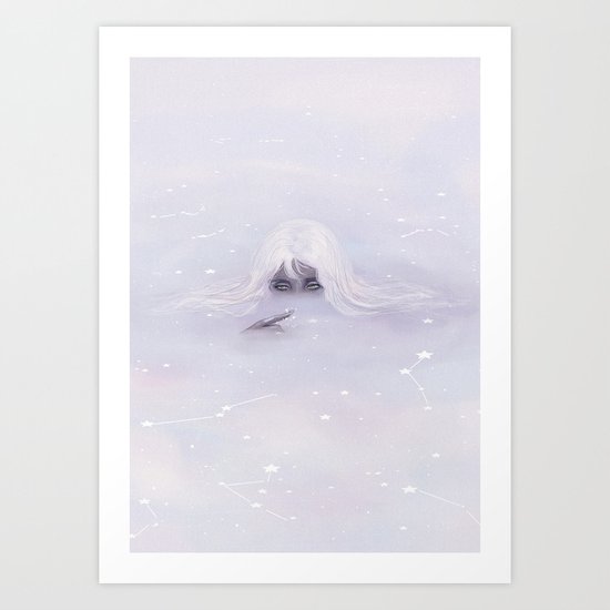 Ocean of clouds Art Print