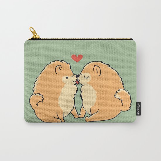 Pomeranian Kisses Carry-All Pouch
