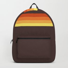 Abstract Sunrise Stripes Tecumbalam Backpack
