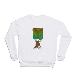 Leafy Y: The Leafy Alphabet Crewneck Sweatshirt