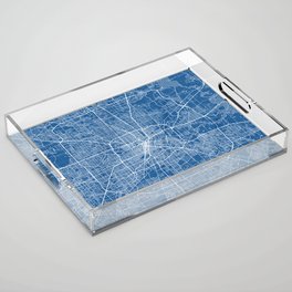 Houston City Map of Texas, USA - Blueprint Acrylic Tray