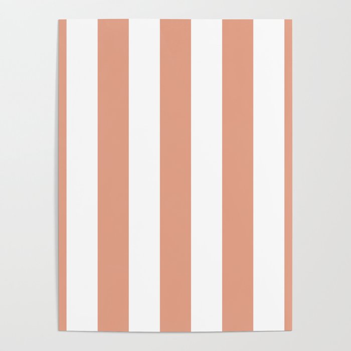 Skin White Soft Stripes - Tinted Futurism Poster
