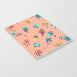 Palm Springs Theme Summer Pattern   Notebook