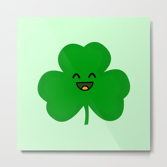 Happy Shamrock Metal Print