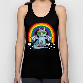 Gay Pride Rainbow LGBT Dragon Unisex Tank Top
