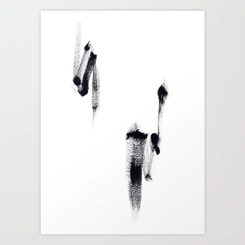 Black And White Abstract Minimalist Modern Art Live Your Color