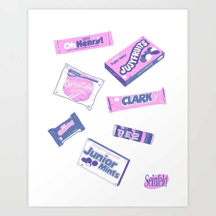 Seinfeld Candy Art Print