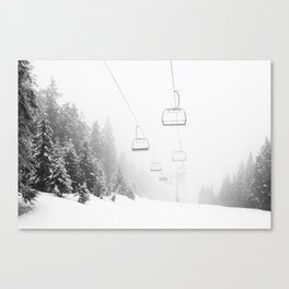 Ski Gondolas , Ski Lift Canvas Print