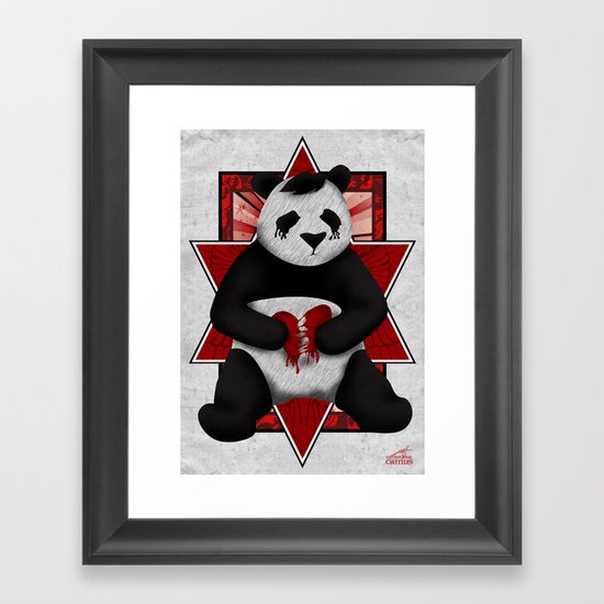 Emo Panda Framed Art Print