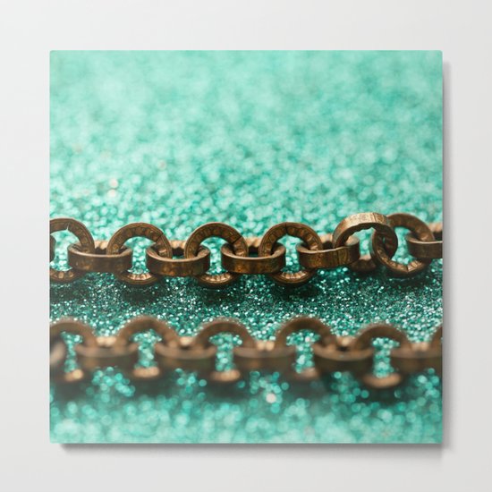 Chained Metal Print