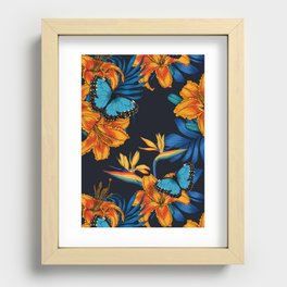 Tropical bouquet Recessed Framed Print