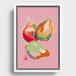 PERFECT PEARS Framed Canvas