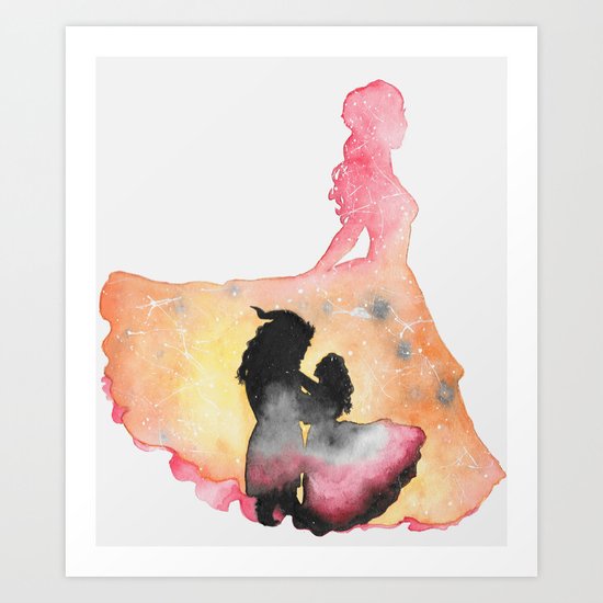 A Beauty and A Beast Art Print