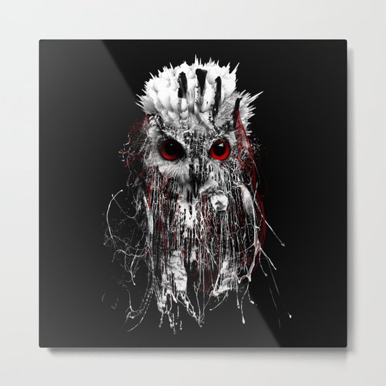 OWL - RED EYE Metal Print