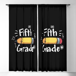 Fifth Grade Pencil Blackout Curtain