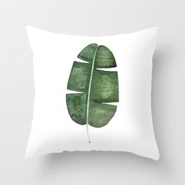 banana leaf Throw Pillow