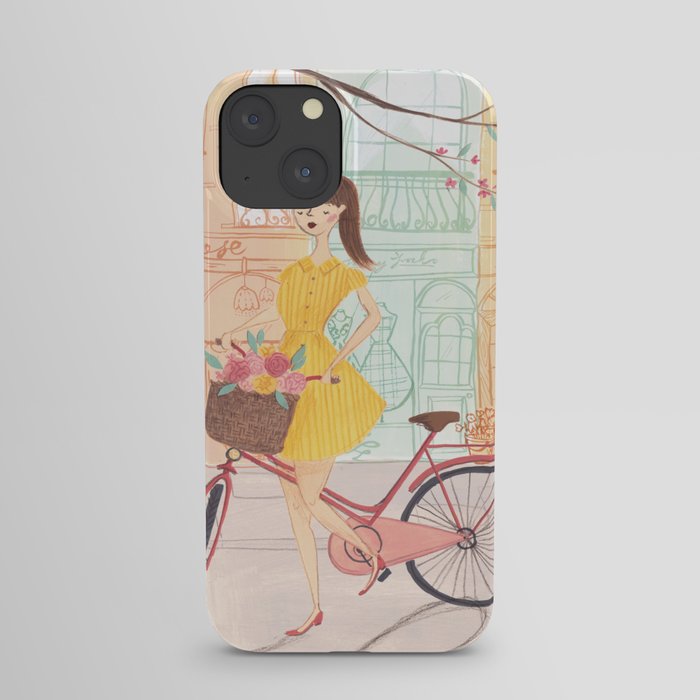 The Lady Cyclist iPhone Case