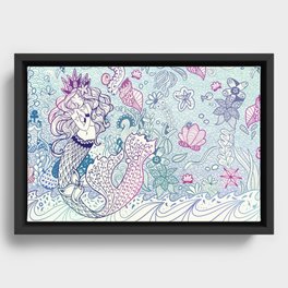 Queen Of The Sea Framed Canvas