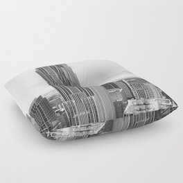 Minneapolis Black and White Photography | City Views Floor Pillow