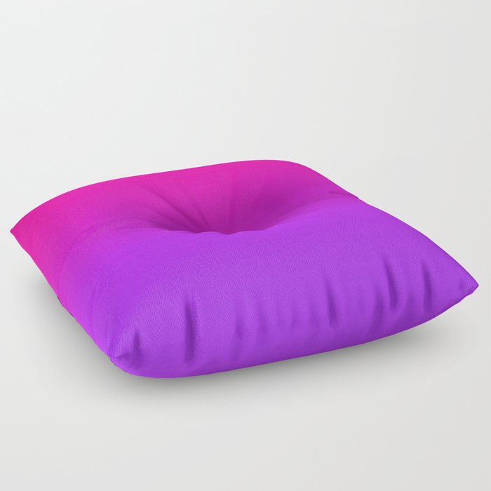 Purple and Magenta Ombre Gradient Pattern Floor Pillow