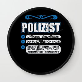  Funny police gift policemen motif men Wall Clock | Policetshirt, Lawenforcement, Graphicdesign, Statepolice, Hundredsquad, Cops, Policewoman, Mediumservice, Bluelight, Police 