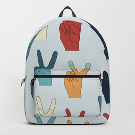 Peace Hands - Hot and Cold Palette Backpack