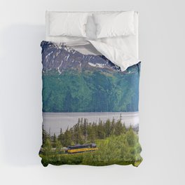 Alaska Passenger Train - Bird Point Comforter