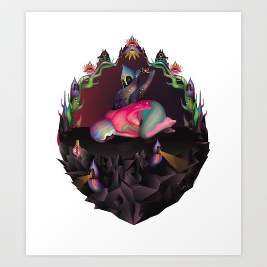 Morpho Cypris Art Print