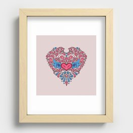 Hearts unfolding Recessed Framed Print