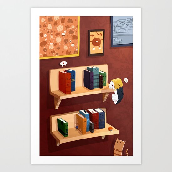 Small Books Art Print