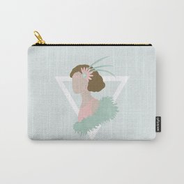 Art Deco feather girl Carry-All Pouch