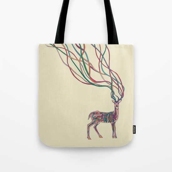 Deer Ribbons Tote Bag