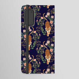 Tiger Floral Garden Android Wallet Case
