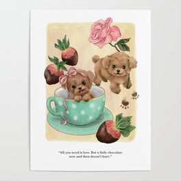 Poodle Lovers Poster