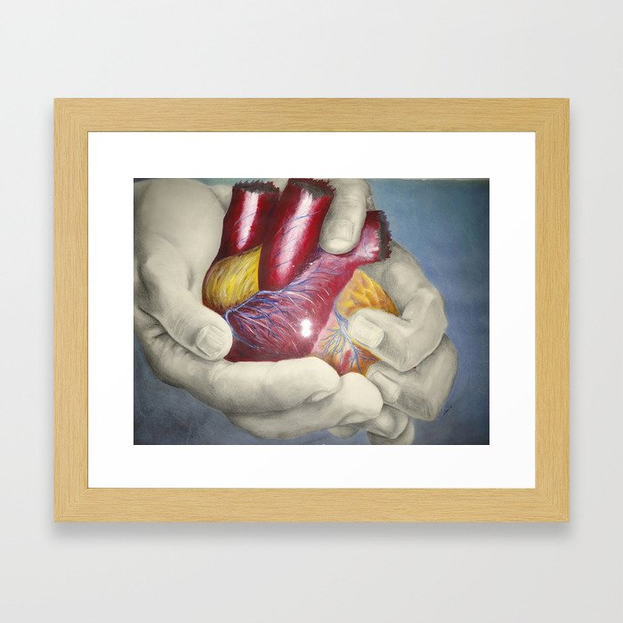Broken Heart Framed Art Print