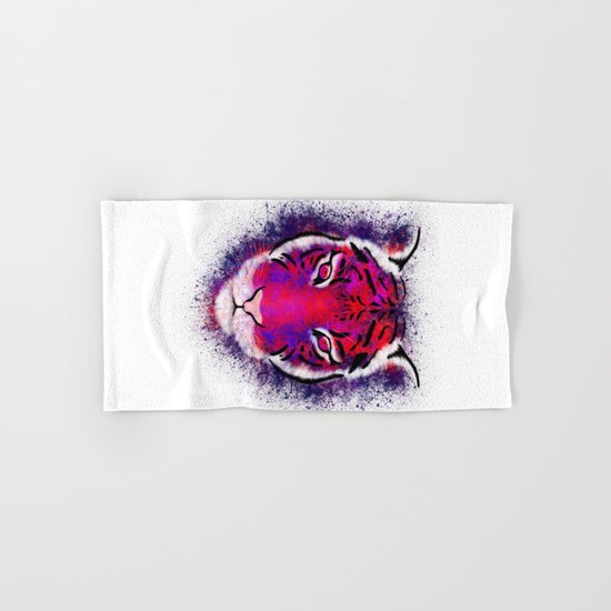 Berry Tiger Hand & Bath Towel