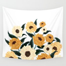 Many Sunflowers Wall Tapestry