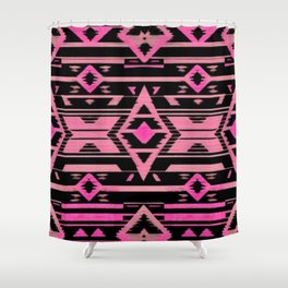 Black and Pink 067 Shower Curtain
