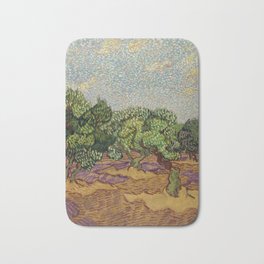 Vincent van Gogh - Olive Trees Bath Mat