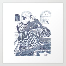Ladies A-Courting Art Print