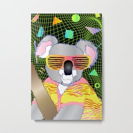 80's Koala Metal Print | Grid, 1980S, Koaladrawing, 80Ssunglasses, Postmodern, Graphicdesign, Memphismilano, Newwave, 1990S, Koala 
