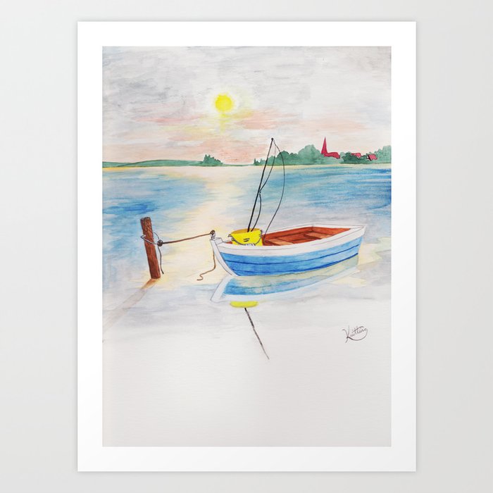 Danish Sea Art Print