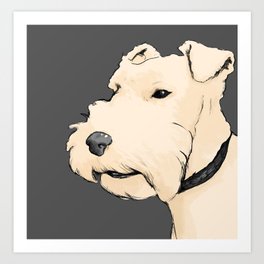 Terrier portrait Art Print